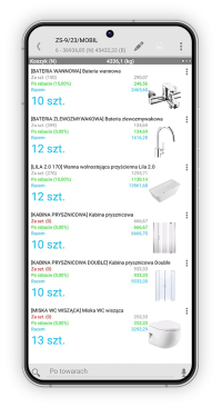 comarch erp mobile sprzedaż