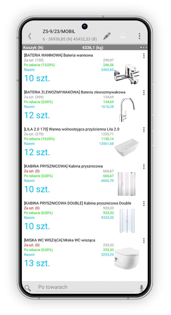 comarch erp mobile sprzedaż