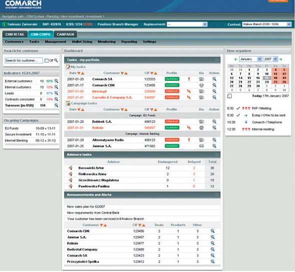 Comarch CAFE - system front-end Comarch CAFE - system front-end