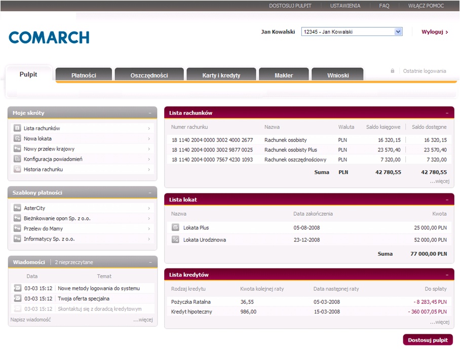 System bankowości elektronicznej System bankowości internetowej