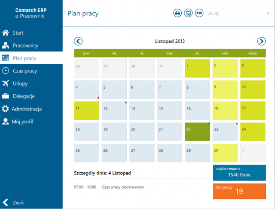 Comarch ERP e-Pracownik