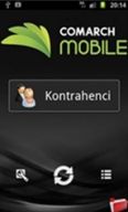 Comarch Mobile - wygląd menu