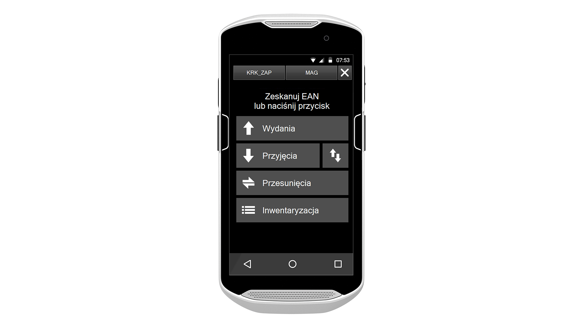 praca mobilna - Comarch WMS Magazynier
