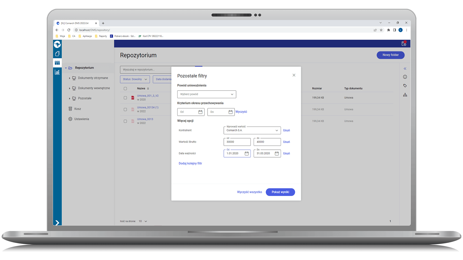 Elektroniczne archiwum dokumentów Comarch DMS