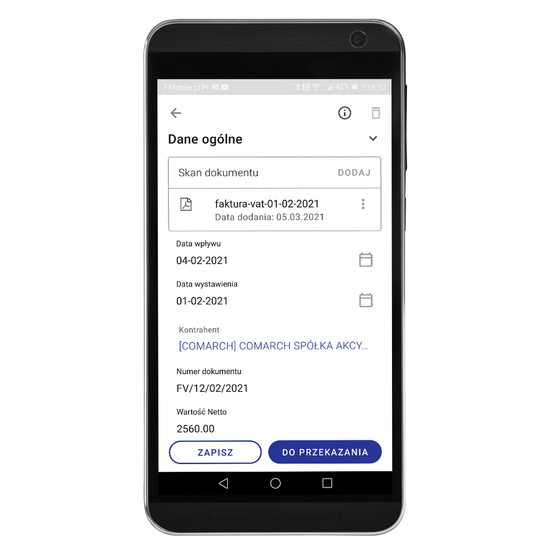praca mobilna -Comarch Mobile DMS