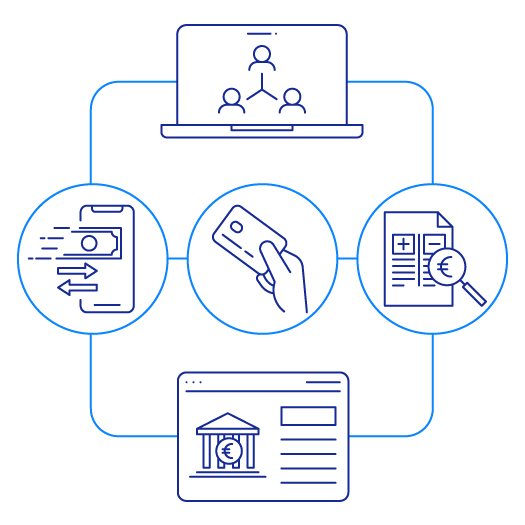 Web service - infografika - wymiana danych z bankami online 