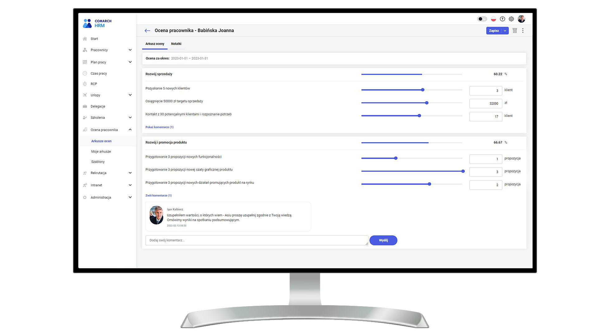system kadrowo płacowy ERP - miękki HR w oprogramowaniu dla kadr