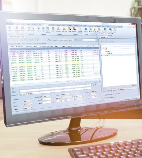 system zarządzania siecią sprzedaży - zrzut ekranu z programu