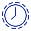kontrola czasu - ikona - piktogram -obieg dokumentów czyli dms