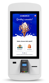 Ekran powitalny instant Web POS kasy restauracyjnej