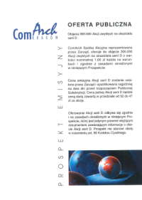 Oferta emisyjna Comarch