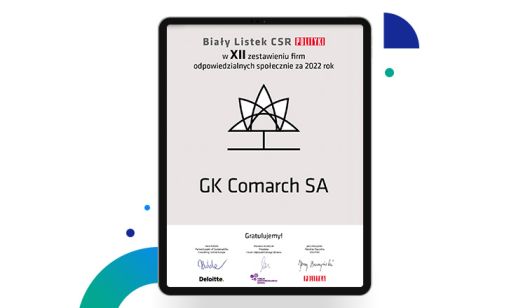 Biały Listek CSR "Polityki" dla Comarch