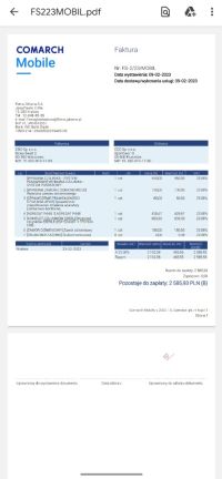 program do prowadzenia serwisu