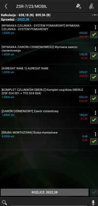 program do prowadzenia serwisu