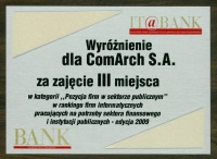 Ranking Firm Informatycznych IT@BANK 2009